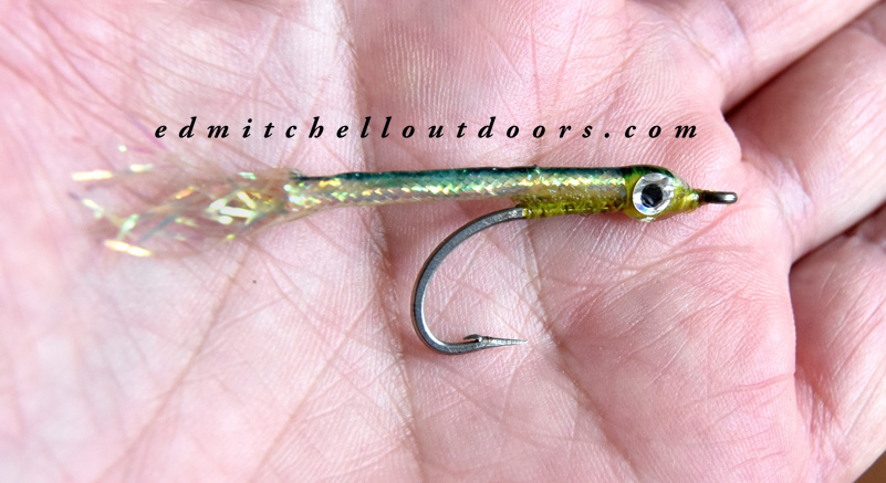 A YOY Sand eel Fly  Ed Mitchell Outdoors